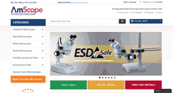 Desktop Screenshot of amscope.com